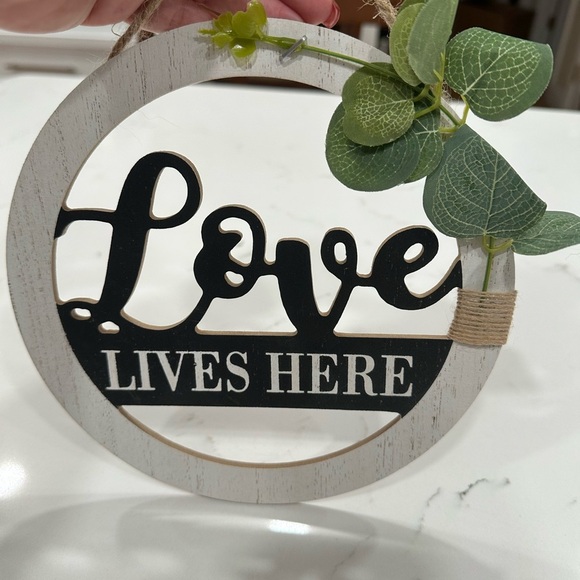 Rustic Wooden Wall Decor Set - Black, White, Brown - Picture 4 of 4